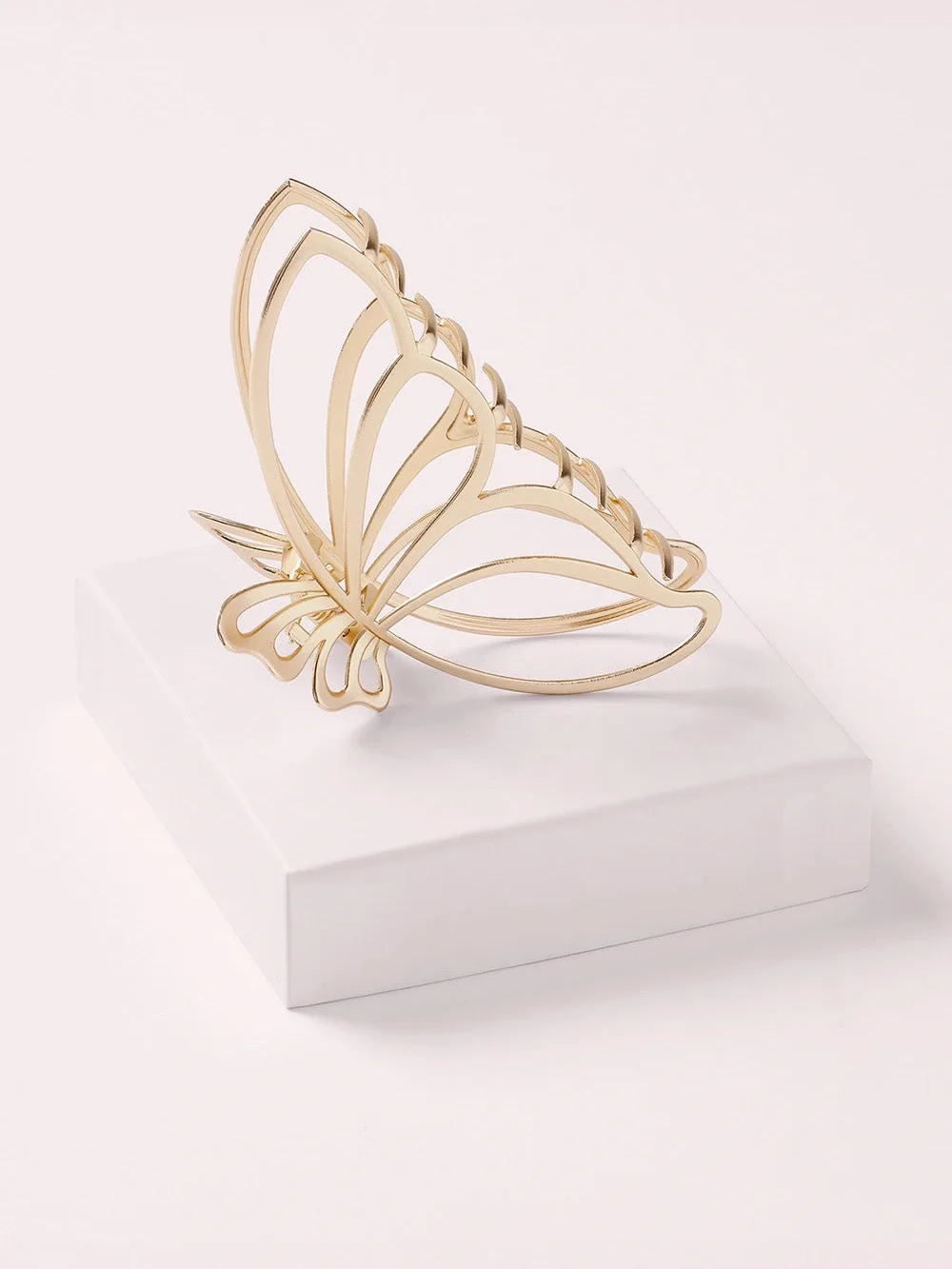 GILDED WING BUTTERFLY CLAW CLIP- Gold